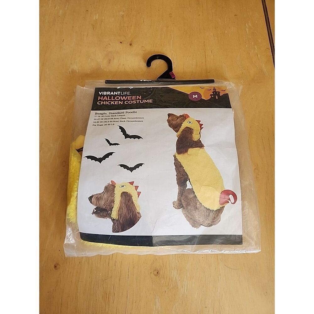 Vibrant Life Halloween Yellow Chicken Dog Costume Size Medium (20-50 LB)